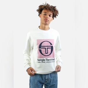Sergio Tacchini Warp Crewneck Sweatshirt Large Tenniscore Streetwear